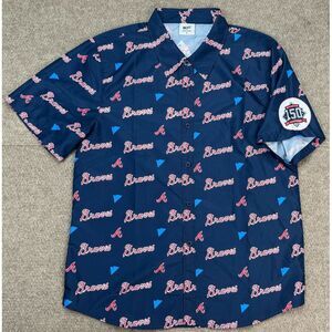 BDA Atlanta Braves Coors Light 150th Anniversary Short‎ Sleeve Shirt Size Medium